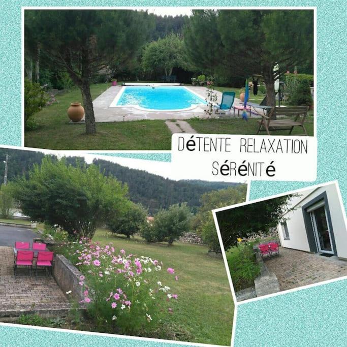 Gîte Le temps d'une pause terrasse et piscine Coubon Extérieur photo